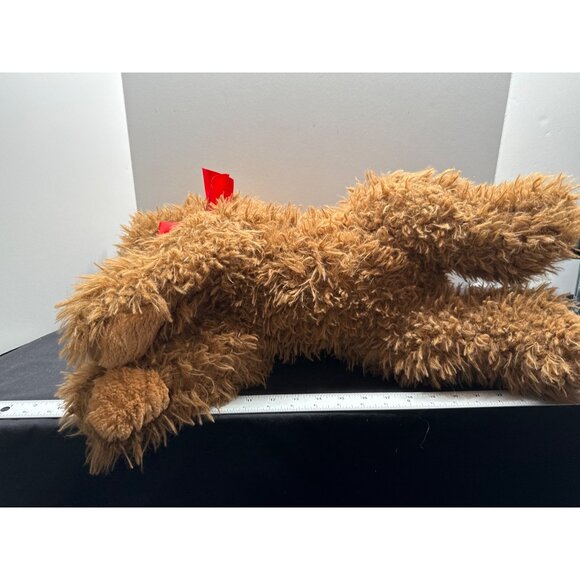 Walmart Large Laying Golden Doodle Fluffy Brown Dog Plush Toy 24” #296541 - Picture 10 of 10